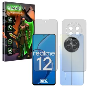 Guard Tough model matte screen protector suitable for Realme 12 4G mobile phone along with the back protector