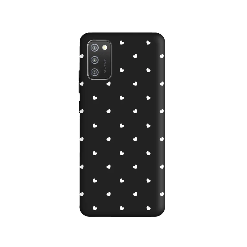 کاور طرح قلب سفید کد y269 مناسب برای گوشی موبایل سامسونگ Galaxy A02s