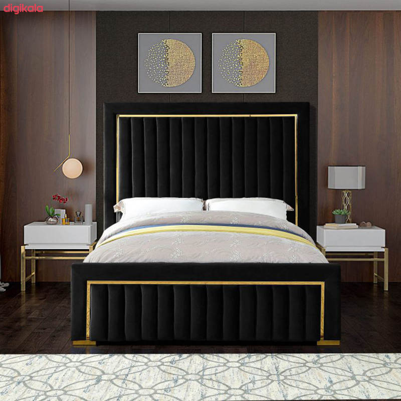تخت خواب دونفره مدل رز سایز 200x180 سانتی متر