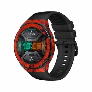  برچسب ماهوت طرح Red-Flower مناسب برای ساعت هوشمند هوآوی Watch GT 2e