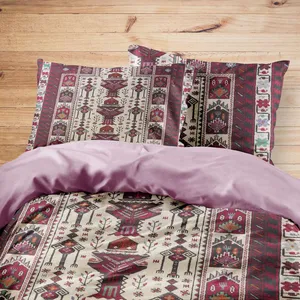 سرویس روتختی مدوپد طرح فرش بلوچ جانمازی مدل C-balouch26 یک نفره 4 تکه