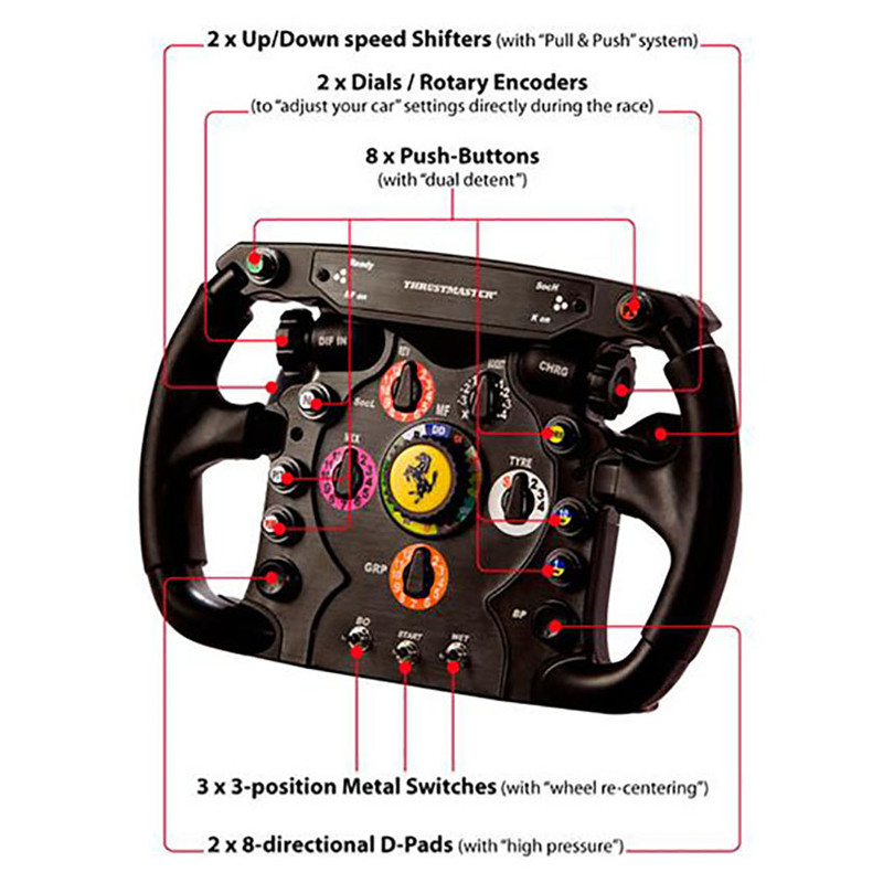 افزونه فرمان بازی تراستمستر مدل Ferrari F1 2