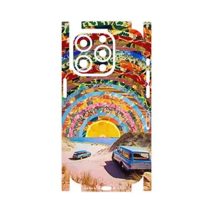 MAHOOT Collage of Orange Sky-FullSkin Cover Sticker for Apple iPhone 15 Pro