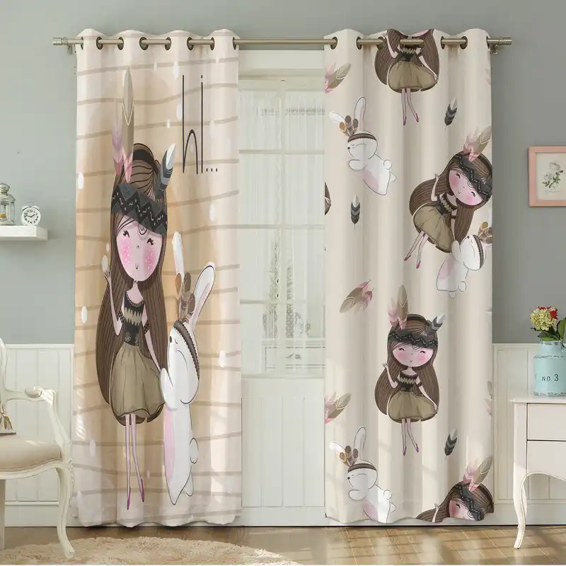 پرده نیروانا طرح کودک مدل مخمل کد 5120سایز 140×280 سانتی متر