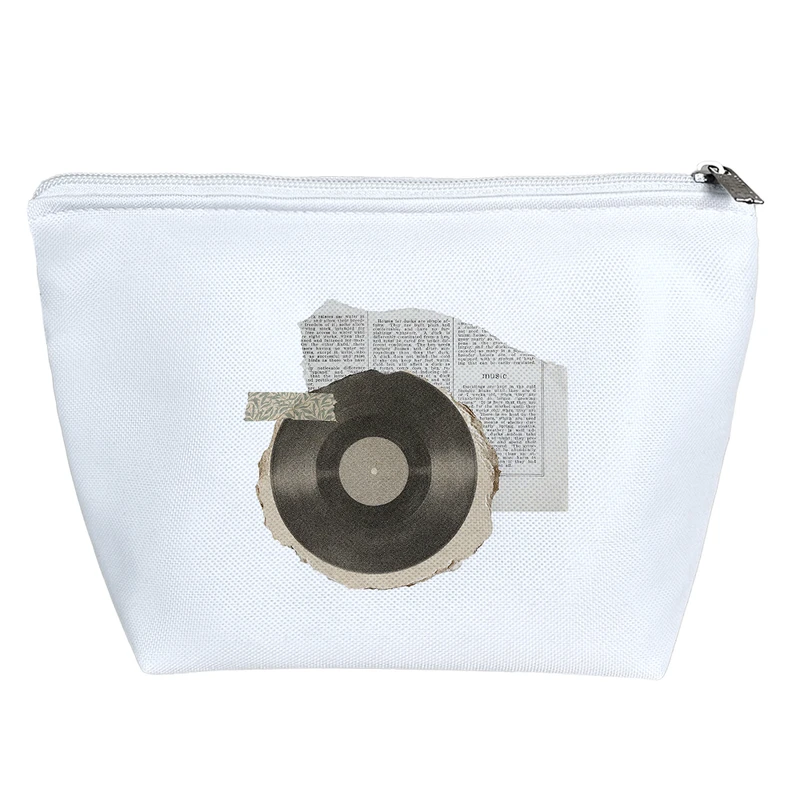 کیف لوازم آرایش دخترانه خندالو مدل خاطرات و صفحه گرامافون کد 3548