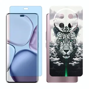 Glass Together model anti blue screen protector suitable for Honor X9c mobile phone with back cover sticker