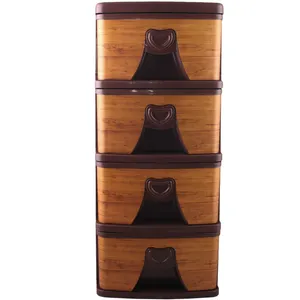 فایل کشویی صالح پلاستیک جهرمی طرح چوب کد PJ-110143