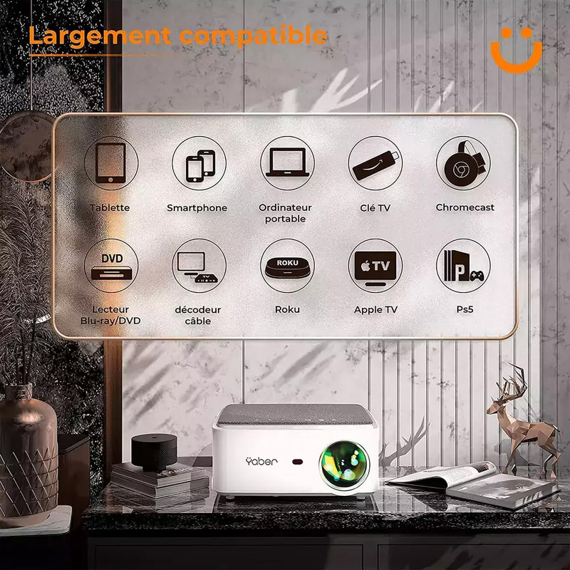 ویدئو پروژکتور یابر مدل V6