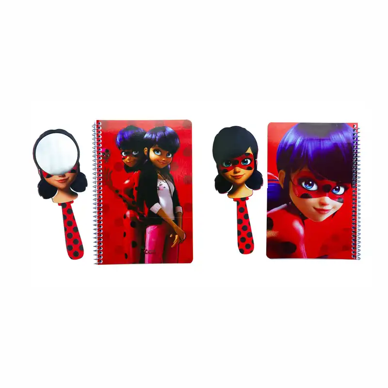 بسته لوازم تحریر مدل دختر کفشدوزکی مجموعه 7 عددی