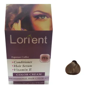 کیت رنگ مو لورینت شماره PF 6 حجم 100 میلی لیتر رنگ قهوه اسپرسو
