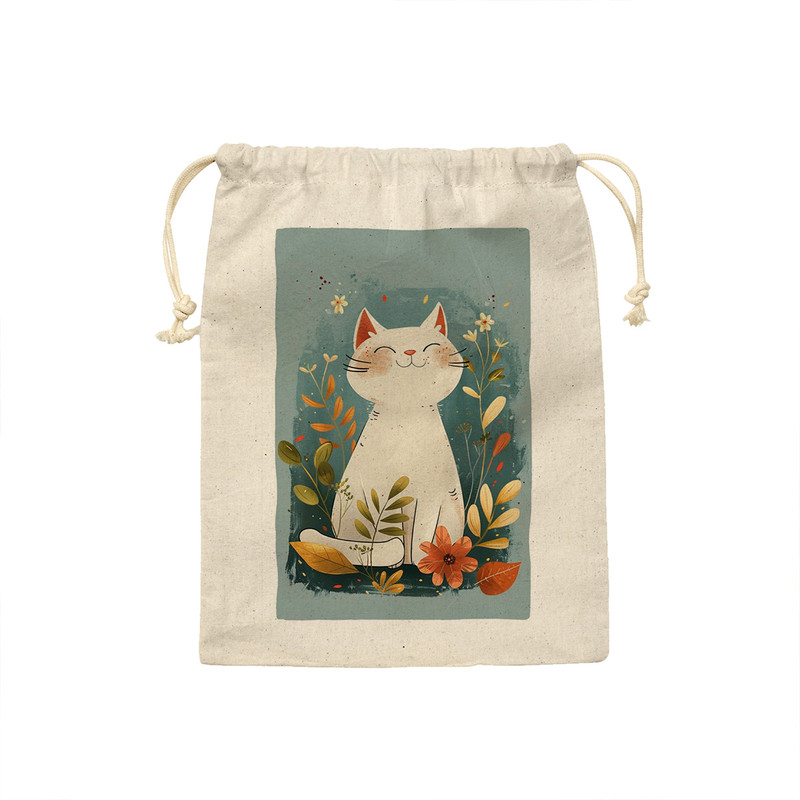 کیسه نان و سبزی ترمه طراحان ایده مدل گربه خوشحال کد strm1070 - M