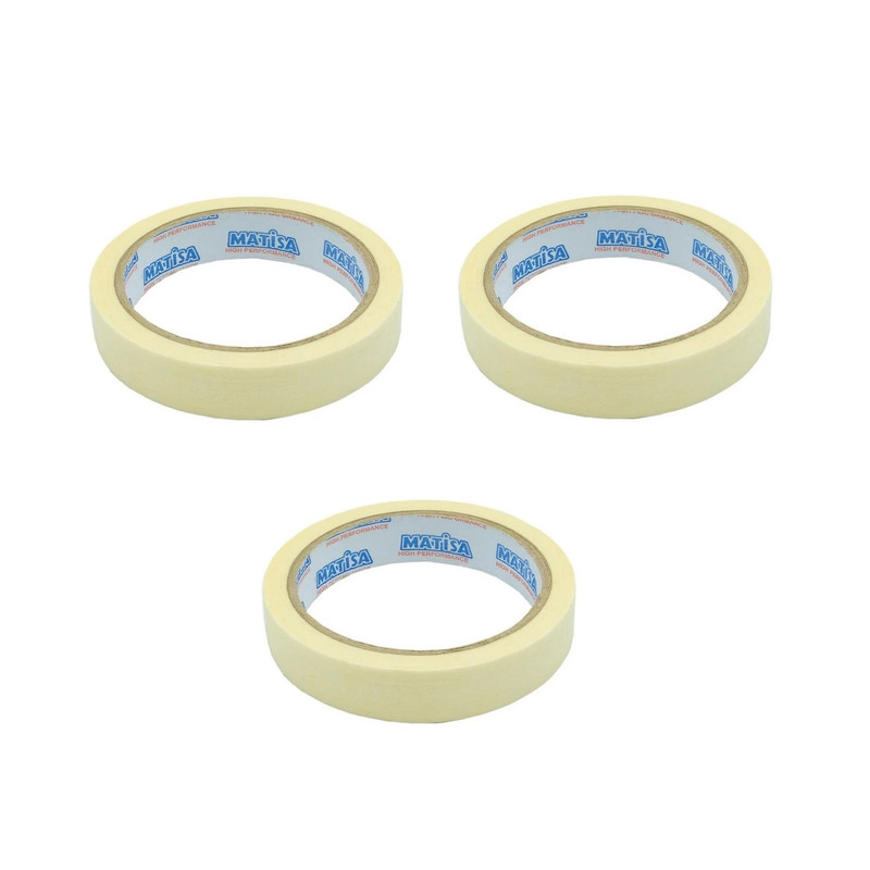 چسب کاغذی ماتیسا مدل باریک کد 007 عرض 2 سانتی متر بسته 3 عددی