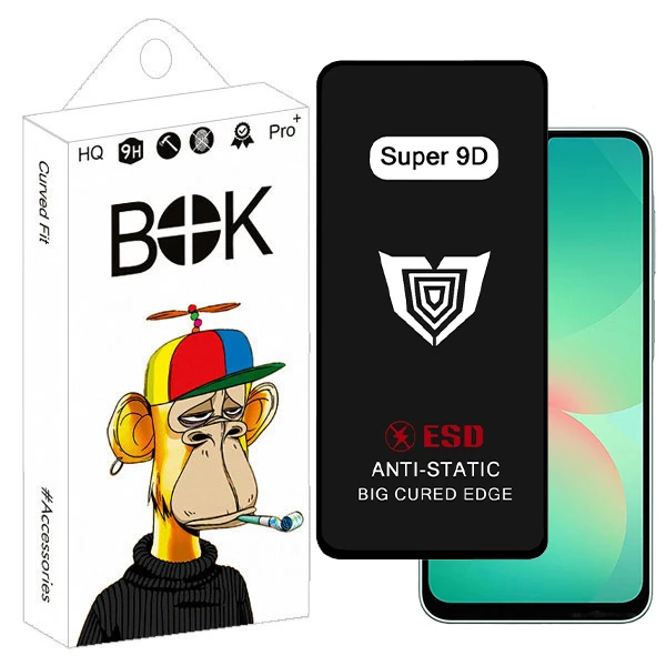 محافظ صفحه نمایش بوک مدل Super 9D Touch مناسب برای گوشی موبایل سامسونگ Galaxy A26 / a16 / A17