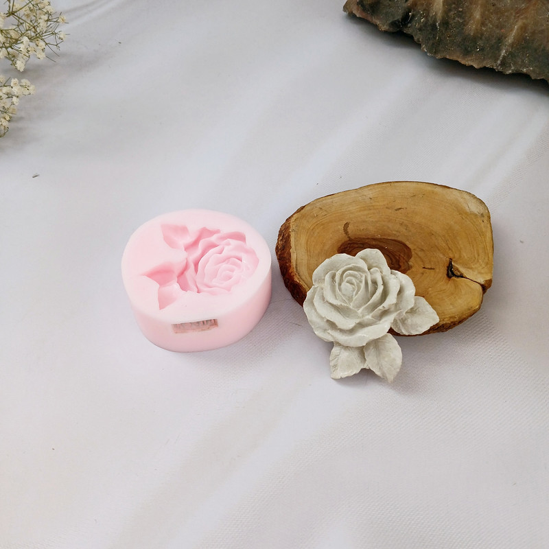 قالب شمع کوشا مدل رز سه برگ