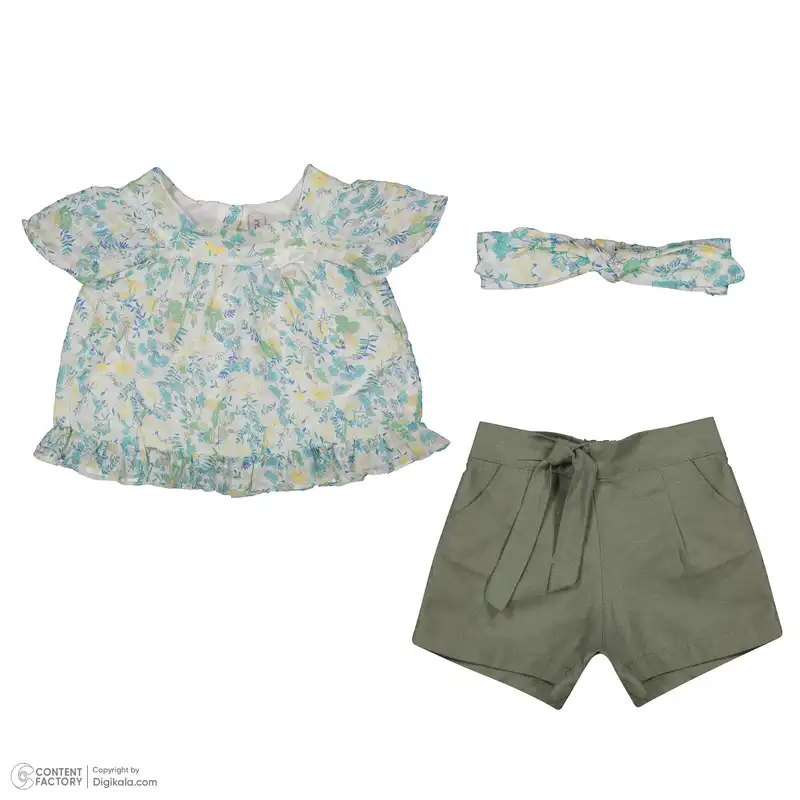 ست 3 تکه لباس نوزادی ایندیگو مدل 13147