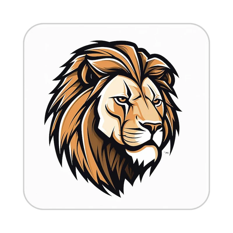 زیر لیوانی کاکتی طرح شیر مدل mp24111