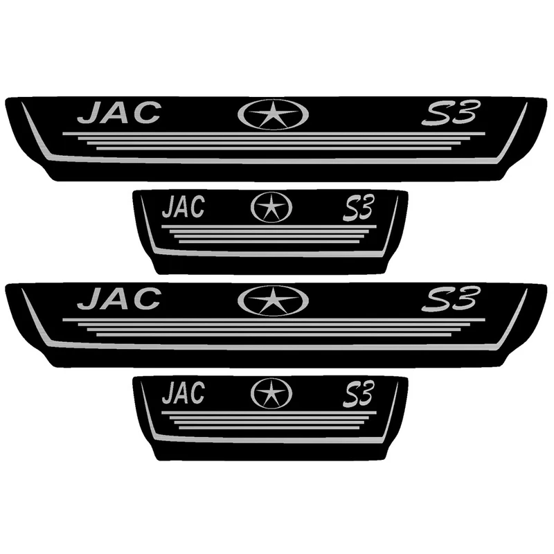 برچسب بدنه خودرو اسپرت غدیر مدل CH NO YA59 A19مناسب برای جک  اس3 بسته 4 عددی