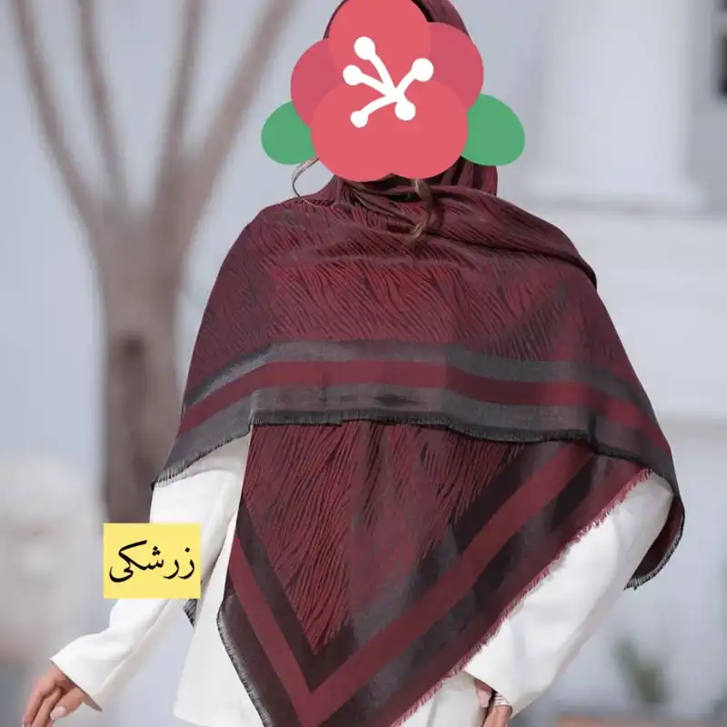 روسری زنانه مدل ابریشم ژاکارد دو رو کد 11