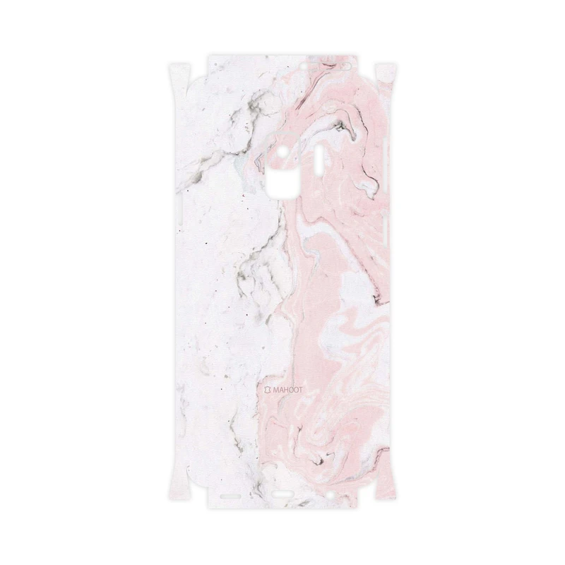 برچسب پوششی ماهوت مدل Blanco-Pink-Marble-FullSkin مناسب برای گوشی موبایل سامسونگ Galaxy S9