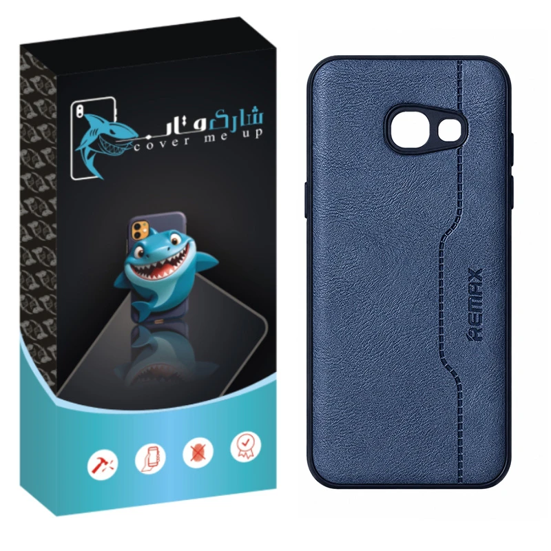 کاور شارک قاب مدل چرم RMX مناسب برای گوشی موبایل سامسونگ Galaxy A7 2017 / A720