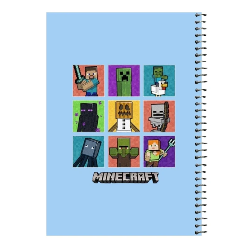 دفتر مشق 80 برگ اس جی مدل ماینکرفت کد۷   