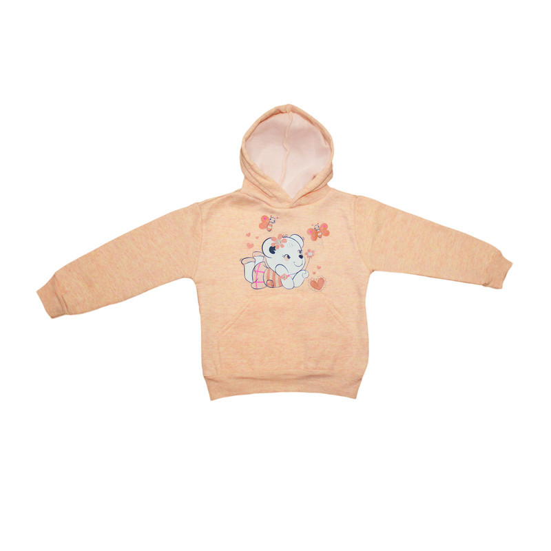 هودی دخترانه مدل داخل کرکی خرس کوچولو کد 109