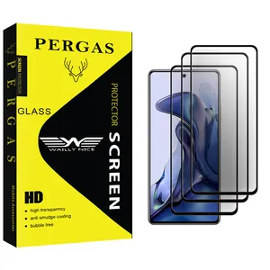 Waily Nice Pergas Glass Ceramics Screen Protector For Xiaomi 11T 5G 21081111RG Pack Of 3
