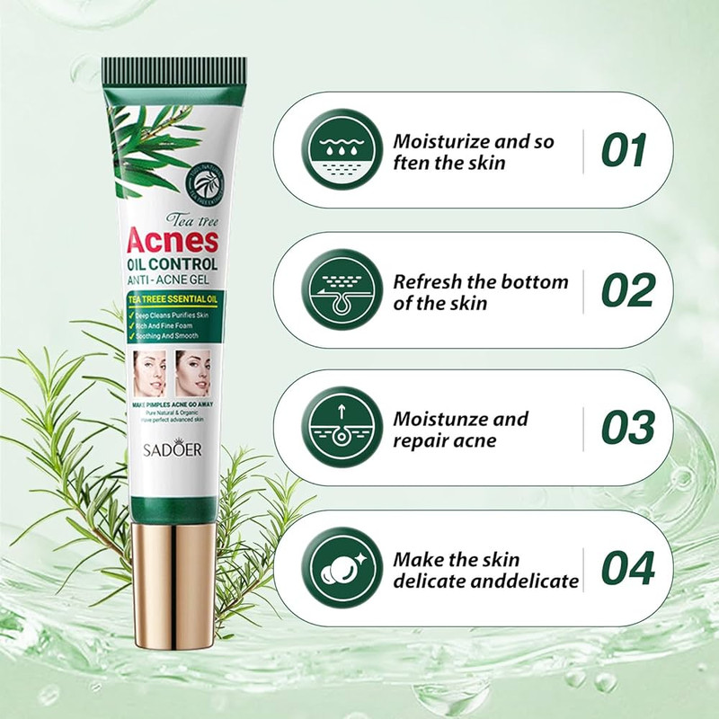 ژل ضد جوش سادور مدل چای سبز وزن 20 گرم