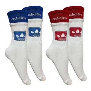 جوراب ورزشی ساق بلند مردانه مدل پنبه دوکش اسپرت ABGH مجموعه 2 عددی