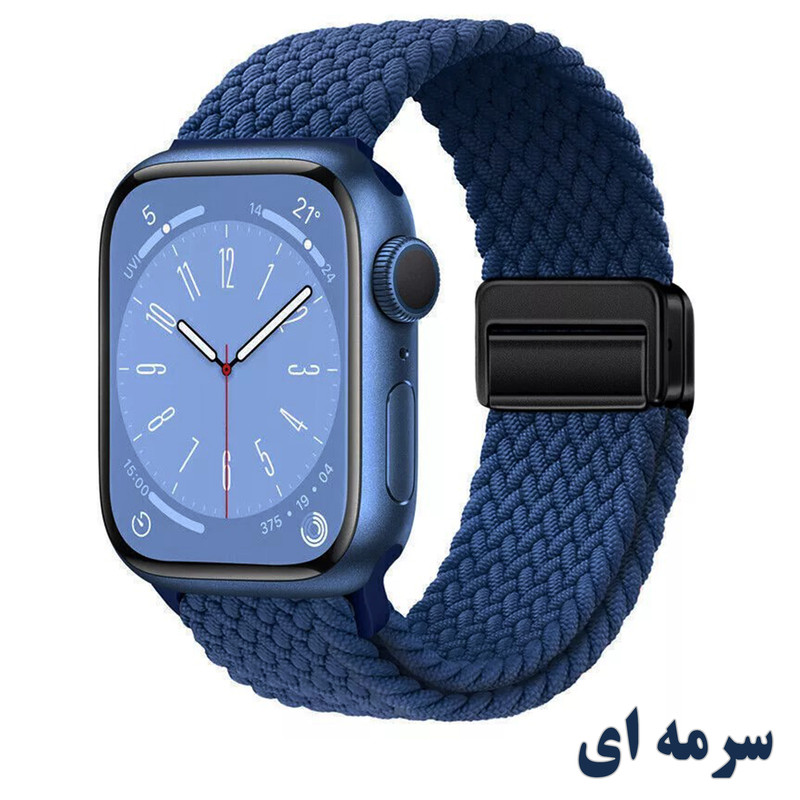 بند راینو مدل Braid Magnet مناسب برای اپل واچ سری 1/2/3/4/5/6/7/8/9/10/SE/ULTRA سایز 44/45/46/49 mm