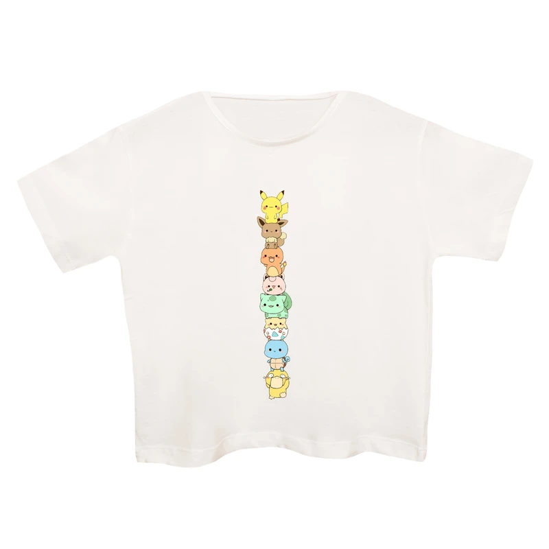 کراپ‌تی شرت آستین کوتاه زنانه مدل بامزه ها