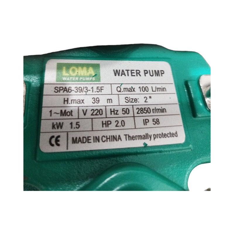 پمپ کف کش لوما مدل SPA6- 39/3-1.5 F پمپ کف کش لوما مدل SPA6- 39/3-1.5 F