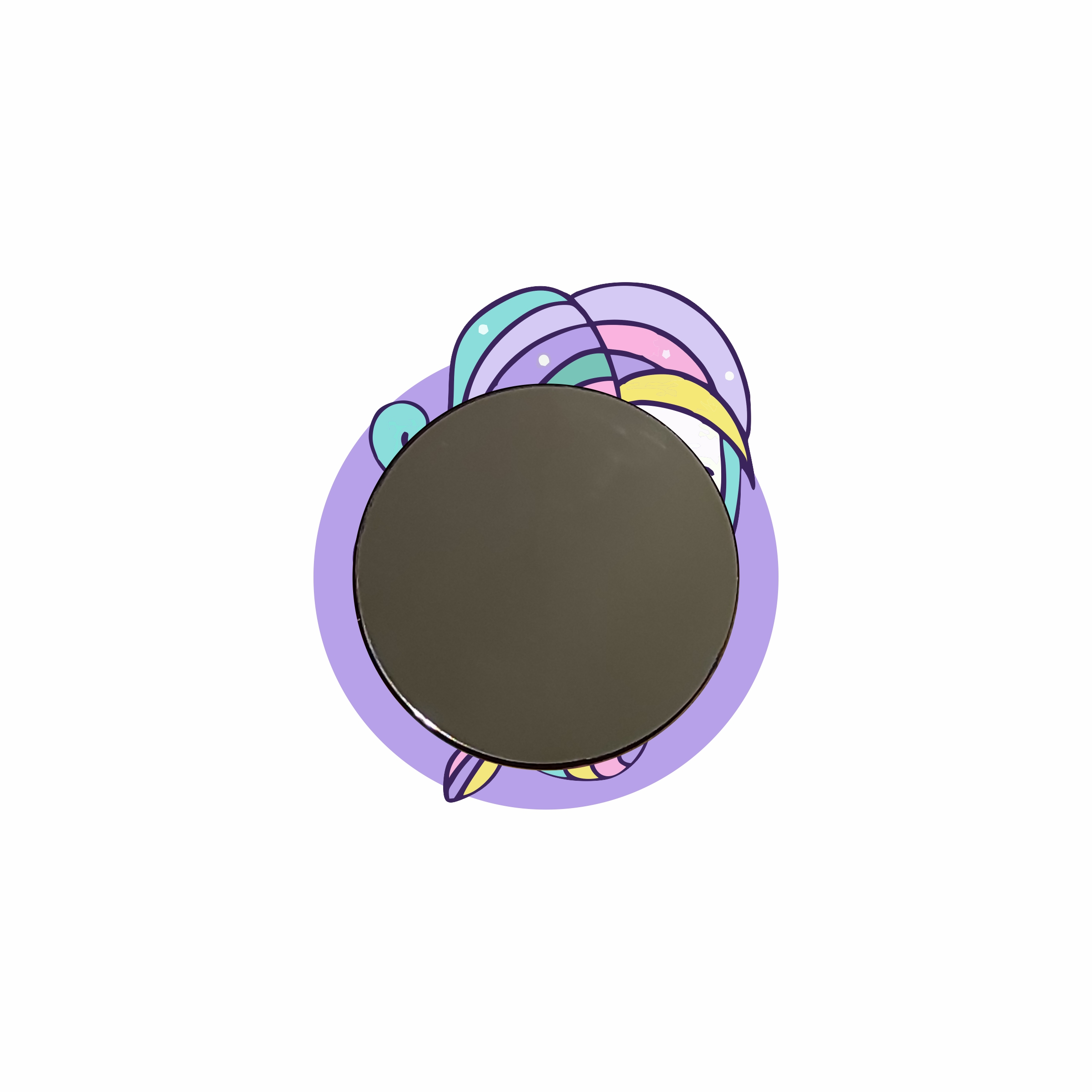 آینه جیبی مدل پری دریایی کد 02