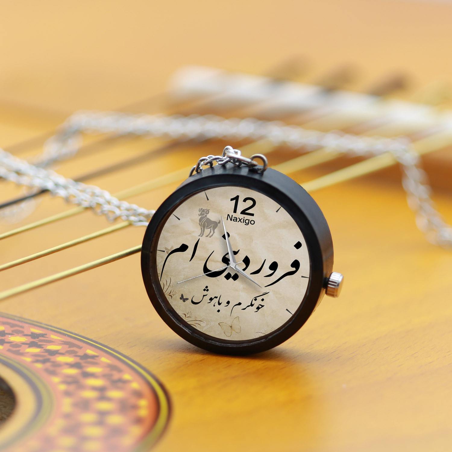 ساعت گردنبندی عقربه ای ناکسیگو مدل فروردینی ام کد NF12861