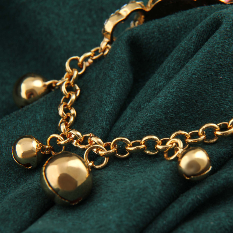 دستبند دخترانه مدل زنگوله دار طرح پروانه فانتزی کد DP_697