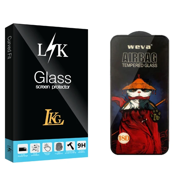 محافظ صفحه نمایش شیشه ای ال کا جی مدل LK Glass_Airbag مناسب برای گوشی موبایل شیائومی Redmi Note 9s