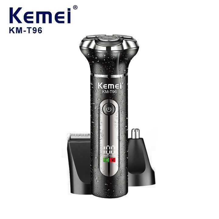 ست ماشین اصلاح موی صورت و بدن  شارژی کیمی مدل KM-T96 -  - 6
