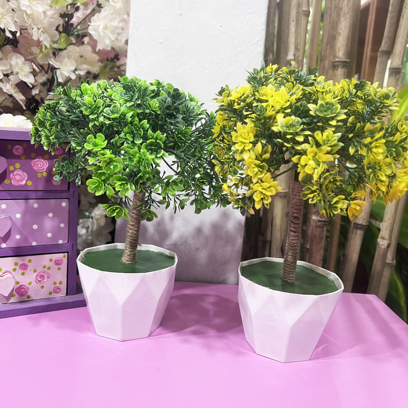 گلدان به همراه گل مصنوعی مدل درخت زندگی 01