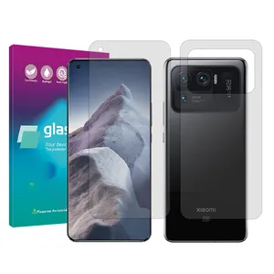 Glass pro Resistant model transparent screen protector suitable for Xiaomi Mi 11 Ultra mobile phone along with the back of the phone