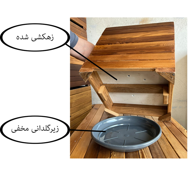 گلدان مدل چوبی کد 3232r8
