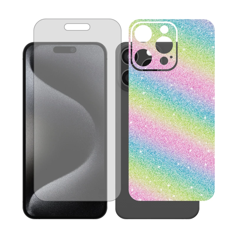 محافظ صفحه نمایش مات گلس مدل Together مناسب برای گوشی موبایل اپل iPhone 15 Pro Max به همراه برچسب پوششی پشت گوشی