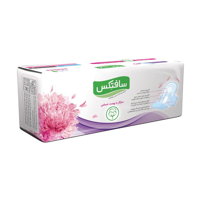 نوار بهداشتی بالدار مدل Sensitive بسته 10 عددی