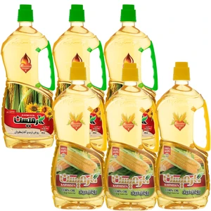 روغن ذرت و آفتابگردان و روغن ذرت خالص کارمیسن - 920 میلی لیتر بسته 6 عددی