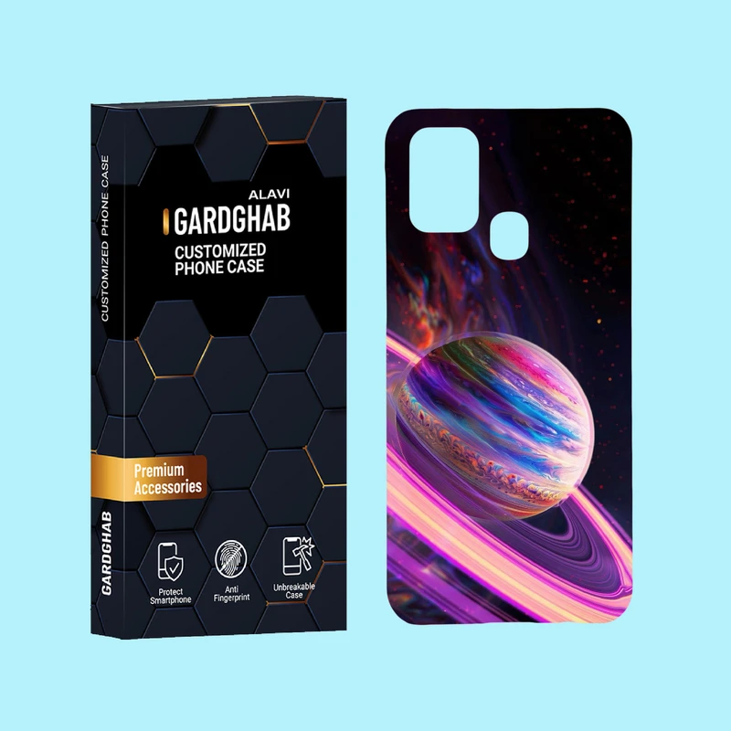کاور گارد قاب علوی مدل کهکشان مناسب برای گوشی موبایل سامسونگ Galaxy M31