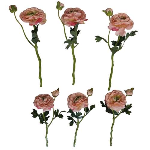 گل مصنوعی مدل شاخه نسترن آنومان بسته 6 عددی