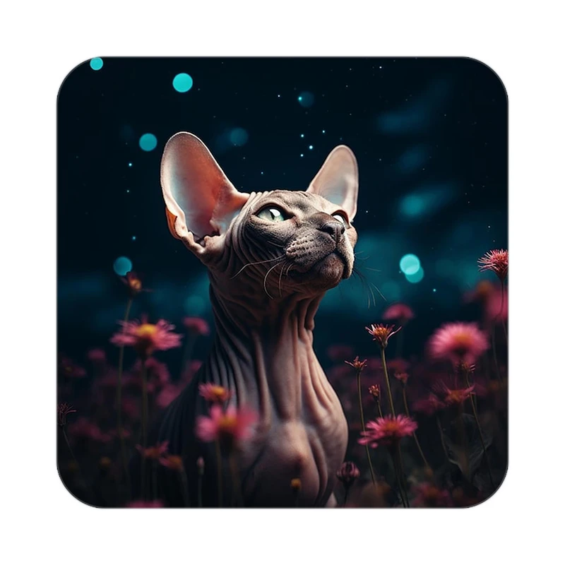 زیر لیوانی کاکتی طرح گل مدل mp17049