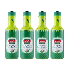 سس فلفل تند سبز دلپذیر - 500 گرم بسته 4 عددی