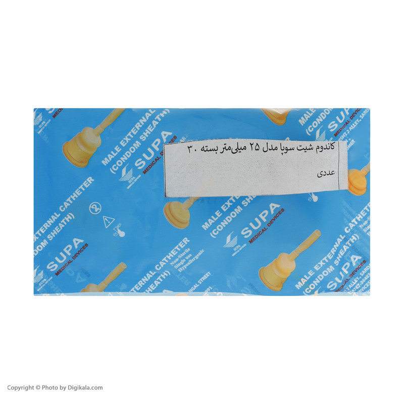 کاندوم شیت سوپا مدل AM-S سایز 25 بسته 30 عددی
