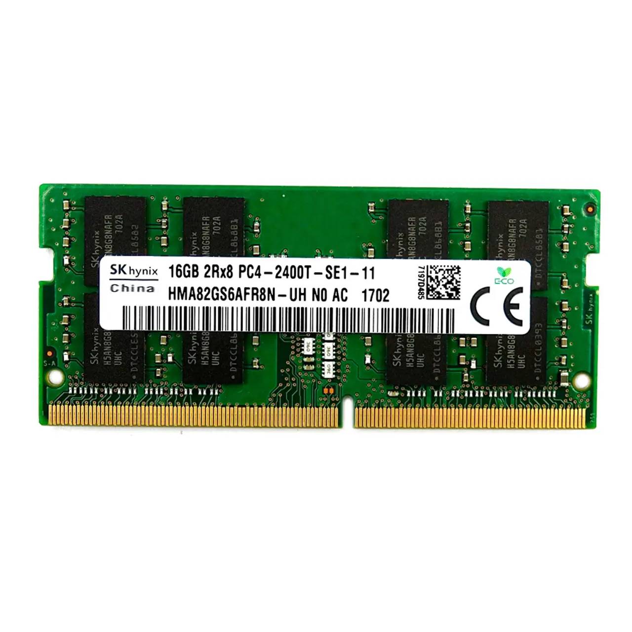 رم لپ تاپ DDR4 دوکاناله 2400 مگاهرتز CL17 اس کی هاینیکس مدل PC4-2400T ظرفیت 16 گیگابایت