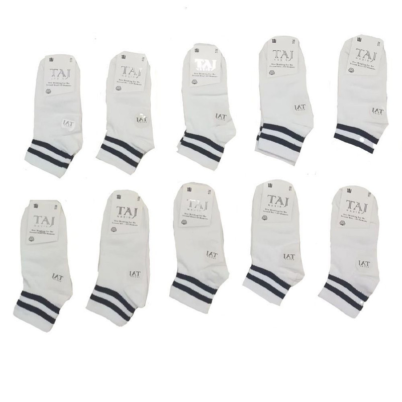 جوراب زنانه تاج نصیر مدل اسپرت بسته 10 عددی